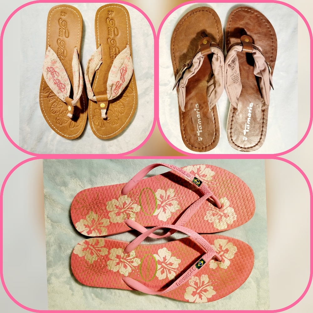 Women's Flip Flop Bundle, 9 !